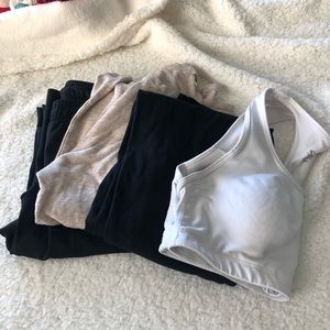 Bundle of 4, Adidas J Crew Champion bra top pants
